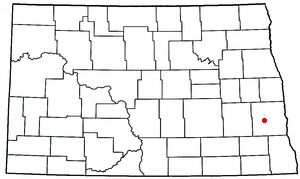 Location of Wheatland, North Dakota