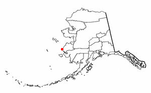 Location of Hooper Bay, Alaska