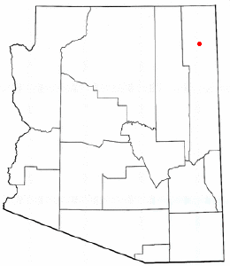 Location of Chinle, Arizona