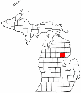 Image:Map of Michigan highlighting Ogemaw County.png