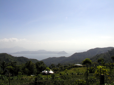 View of Taal Volcano Lake from Tagaytay City