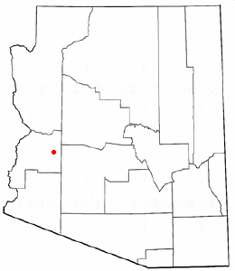 Location of Wenden, Arizona