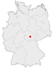 Germany, with Weimar as a red dot.