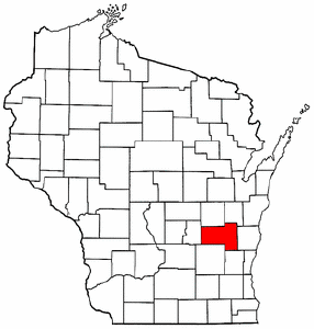 Image:Map of Wisconsin highlighting Fond du Lac County.png