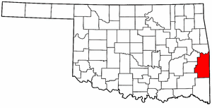 Image:Map of Oklahoma highlighting Le Flore County.png