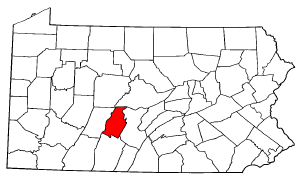 Image:Map of Pennsylvania highlighting Blair County.png