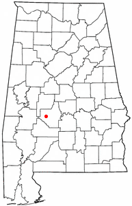 Location of Orrville, Alabama