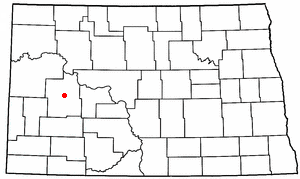 Location of Dunn Center, North Dakota