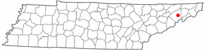 Location of Tusculum, Tennessee