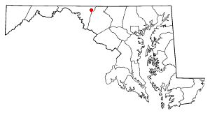 Location of Smithsburg, Maryland