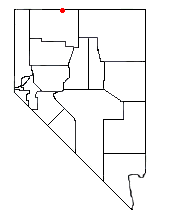 Location of McDermitt, Nevada