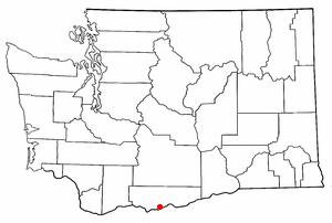 Location of Wishram, Washington