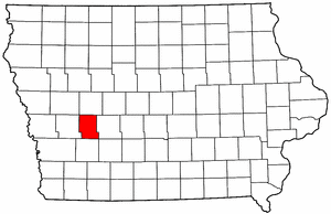 Image:Map of Iowa highlighting Audubon County.png