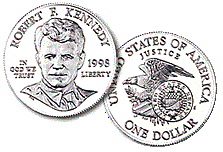 1998 Robert Kennedy special dollar coin