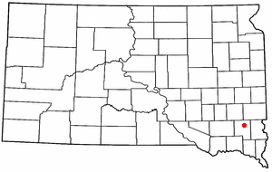 Location of Parker, South Dakota