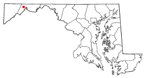 Location of LaVale, Maryland