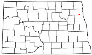 Location of Forest River, North Dakota