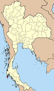 Map of Thailand highlighting Phuket Province