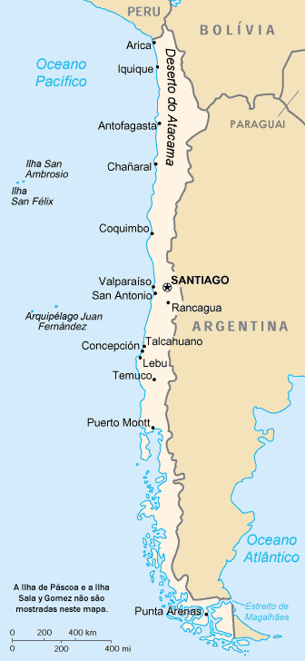 Map of Chile