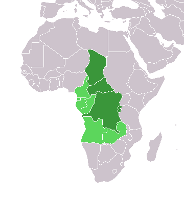 countries in africa. Central Africa is a region