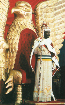Bokassa, during his $20 million coronation.