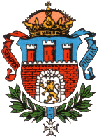 Coat of Arms of  with Virtuti Militari symbol visible