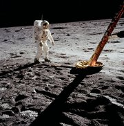 Aldrin near module leg