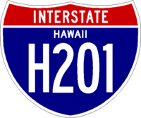 Rendering of Interstate Highway sign for H-201