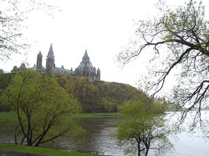 The Ottawa River below Parliament Hill, Ottawa