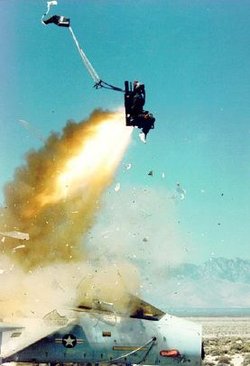  US Air Force  ejection seat test using a mannequin.
