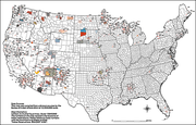 BIA map of Indian reservations in the continental United States.