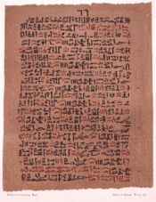 Ebers Papyrus treatment for :  a mixture of  heated on a brick so that the sufferer could inhale their fumes.