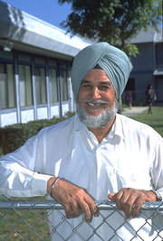 A Sikh man wearing a turban