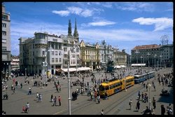 Central Zagreb city square, the  square