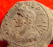 Gallienus depicted on a lead 