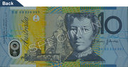 $10 banknote back