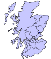 Dundee's location in Scotland