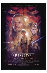 Star Wars Episode 1: The Phantom Menace Poster. Art by Drew Struzan  Lucasfilm