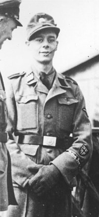 Kenneth Berry in BFC uniform. The Union Jack badge, cuff title and collar tab are all visible