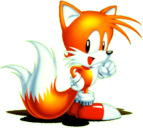 A picture of Miles "Tails" Prower from the manual of 