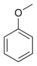 Chemical structure of anisole