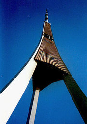 The Radio and TV Tower from below