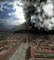 The eruption of Vesuvius in Discovery Channel's .