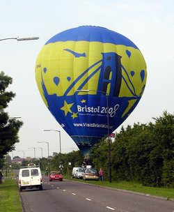 A Cameron Z105 balloon. For the full story click on the picture