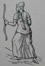 Reproduction of a Parthian warrior as depicted on 