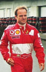 Rubens Barrichello at the USGP in 2002