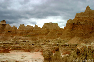 Erosional features at Badlands NP