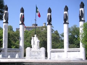 Chapultepec Castle and the Monument to the Heroic Cadets