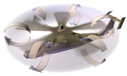 A 3D computer-generated helicopter.