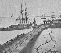 Waterfront at City Point, Virginia (now Hopewell) in 1865